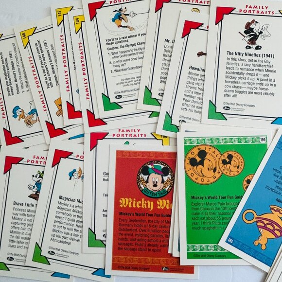 Disney Impel Collector Cards 1991 World Tour Fave Stories Family Portrait Lot 40 - Picture 6 of 7